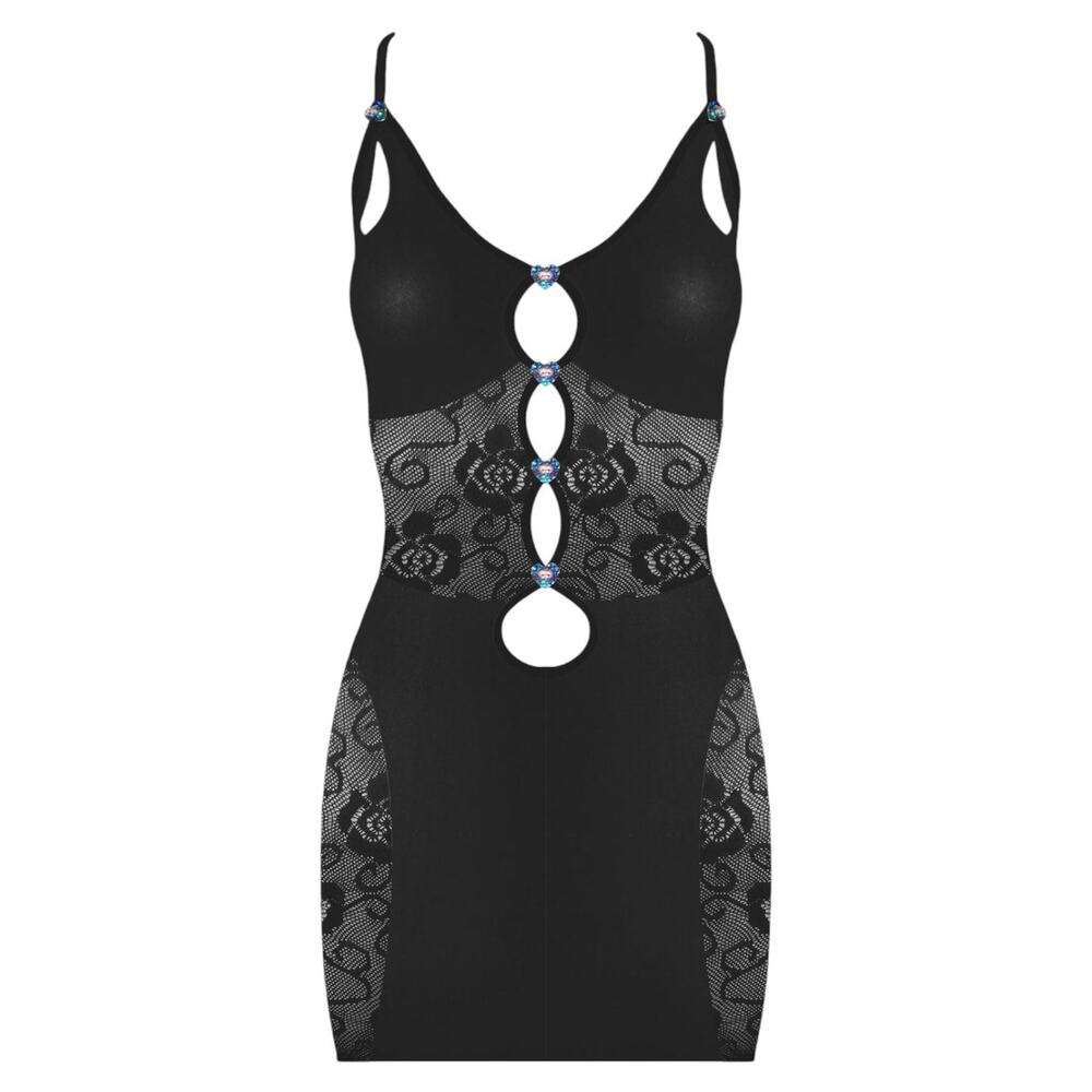 POSTER GIRL Megan Dress Blackjack Heart Cutout Bodycon Mini OS